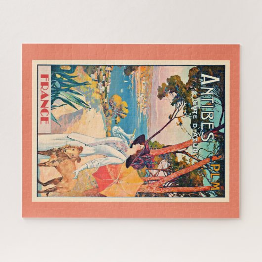 Antibes France Vintage Poster Puzzle (Horizontal)