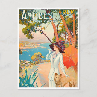 Antibes France Vintage Postkarte
