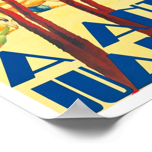 Antibes France Vintage Reise Poster (Ecke)