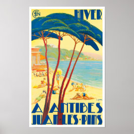 Antibes France Vintage Reise Poster
