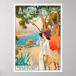 Antibes France Vintage Reise Poster