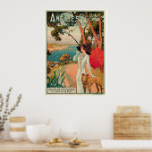Antibes France Vintage Reisewerbung Poster (Küche)