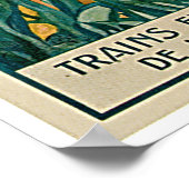 Antibes France Vintage Reisewerbung Poster (Ecke)