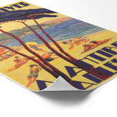 Antibes France Vintage Travel Poster (Ecke)