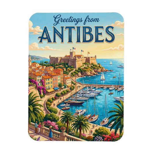 Antibes Frankreich Magnet (Vertikal)