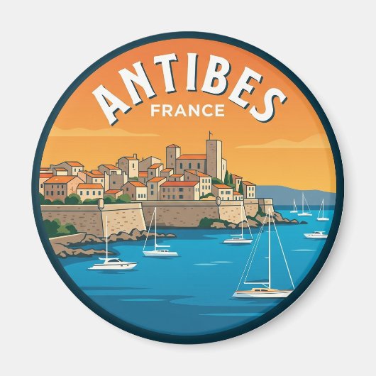 Antibes Frankreich Magnet (Vorne)