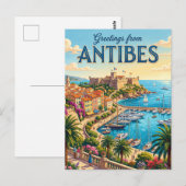Antibes Frankreich Postkarte (Vorne/Hinten)