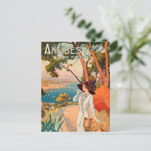 Antibes, Frankreich Postkarte (Stehend Vorderseite)