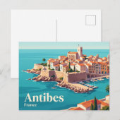 Antibes Frankreich Postkarte (Vorne/Hinten)