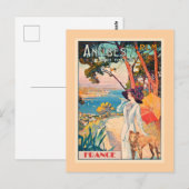 Antibes, Frankreich Reiseplakat, Postkarte (Vorne/Hinten)