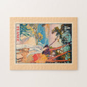 Antibes, Frankreich Reiseplakat, Puzzle (Horizontal)