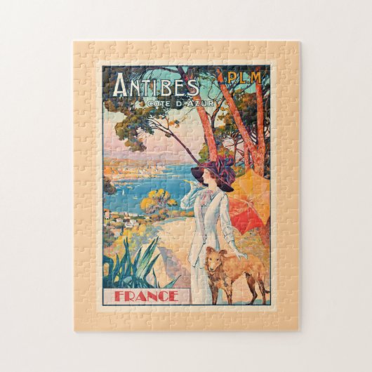 Antibes, Frankreich Reiseplakat, Puzzle (Vertikal)