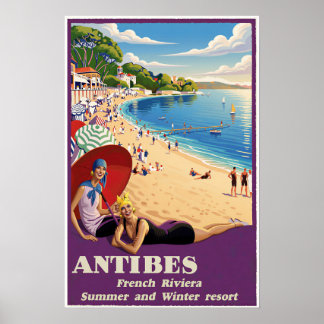 Antibes, Französische Riviera Poster