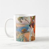 Antibes-Plakat-Tasse Kaffeetasse (Links)