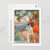 Antibes Poster Post Card Postkarte (Vorne/Hinten)