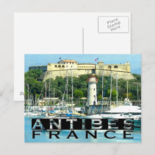 Antibes Postkarte (Vorne/Hinten)