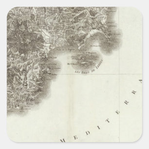 Antibes Quadratischer Aufkleber