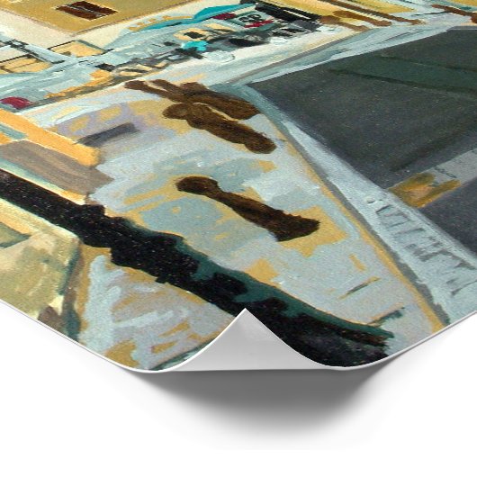 Antibes Street Scene Poster (Ecke)