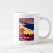 Antibes Vintag PosterEurope Jumbo-Tasse (Rechts)