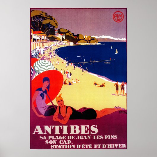 Antibes Vintag PosterEurope Poster (Vorne)