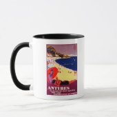 Antibes Vintag PosterEurope Tasse (Links)