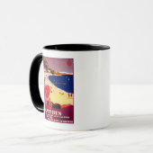 Antibes Vintag PosterEurope Tasse (Vorderseite Links)