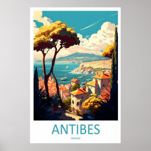 Antibes Vintage Poster Nationalpark Skireise