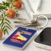 Antibes Vintages PosterEurope Schlüsselanhänger (Vorderseite rechts)