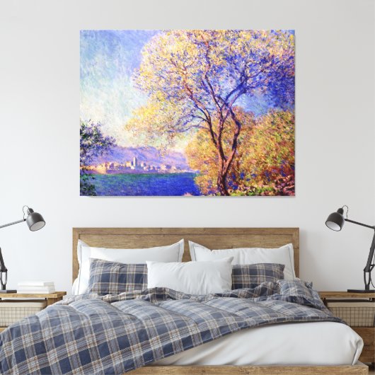 Antibes von Claude Monet Leinwanddruck (Insitu (Schlafzimmer))