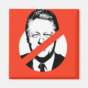 ANTIBill Clinton Magnet