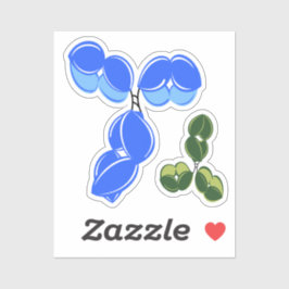 Antibody IgG 1 or 4, blue and green Aufkleber