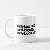 Antibuchverbote Kaffeetasse (Links)