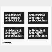 Antibuchverbote Rechteckiger Aufkleber (Blatt)