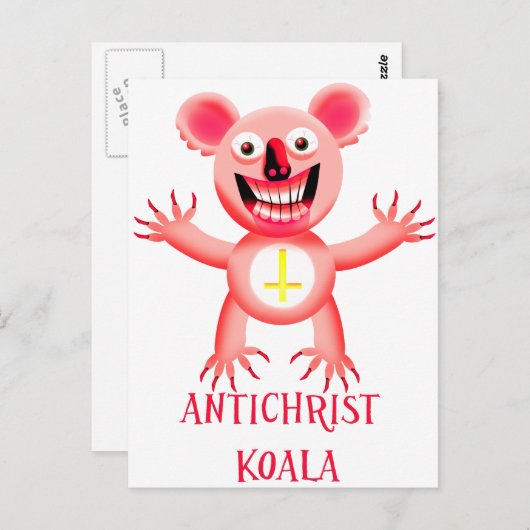 ANTICHRIST KOALA POSTKARTE (Vorne/Hinten)