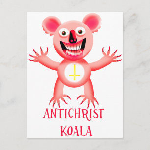 ANTICHRIST KOALA POSTKARTE