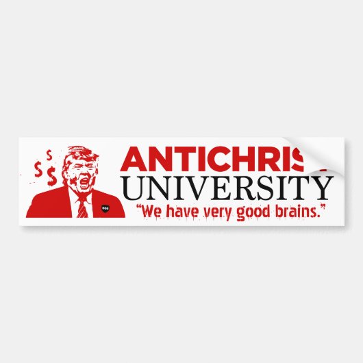 ANTICHRIST-UNIVERSITÄTStrumpf-Autoaufkleber Autoaufkleber (Vorne)