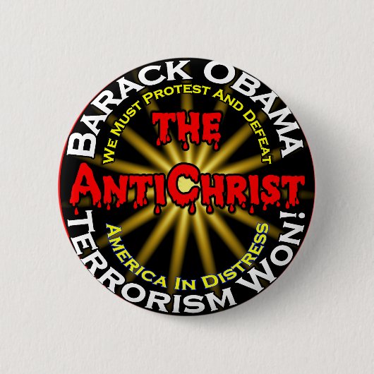 AntiChristObamaDefeat Button (Vorderseite)