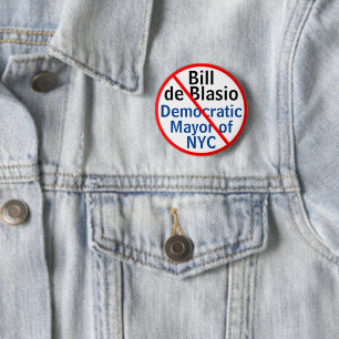 Antidemokratischer Bürgermeister de Blasio NYC EDI Button
