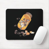 Antidepressiv Katzenpflaster - Flasche mit psychis Mousepad (Mit Mouse)