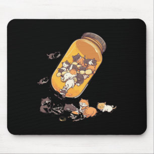 Antidepressiv Katzenpflaster - Flasche mit psychis Mousepad