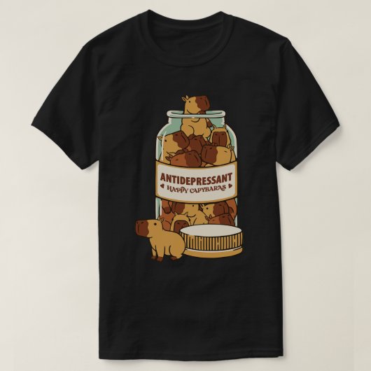 Antidepressiva Capybara von Tobe Fonseca T-Shirt (Design vorne)