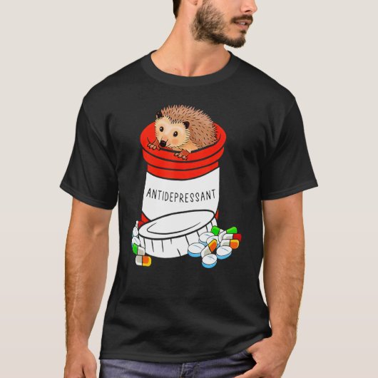 Antidepressiva Igel Niedlicher Igel T-Shirt (Vorderseite)