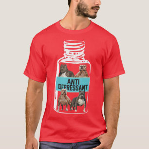Antidepressiva, Liebe Pitbull Lächeln, Hund ist Li T-Shirt