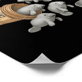 Antidepressiva Manatees Poster (Ecke)