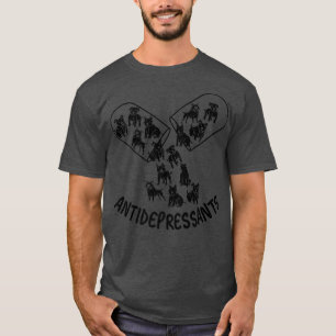 Antidepressiva, Pitbull-Hunde-Liebhaber, Hundehund T-Shirt