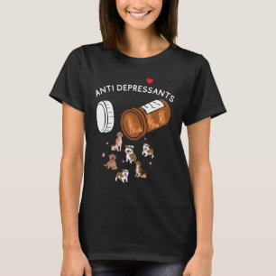 Antidepressiva Shirt, Mops Design, Hundefreund T-Shirt
