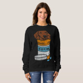 Antidepressive Dackel Weiner Wurst Tier Sweatshirt (Vorne ganz)