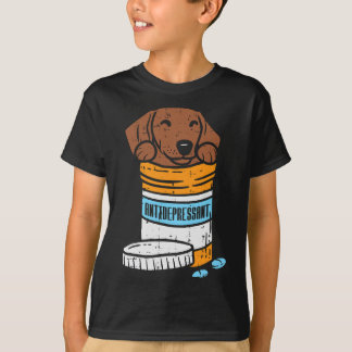 Antidepressive Dackel Weiner Wurst Tier T-Shirt