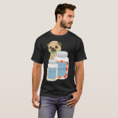 Antidepressivum-Mops 882 T-Shirt (Vorne ganz)
