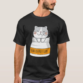 Antidepressivum - Tier Katzenliebhaber Katzenzücht T-Shirt
